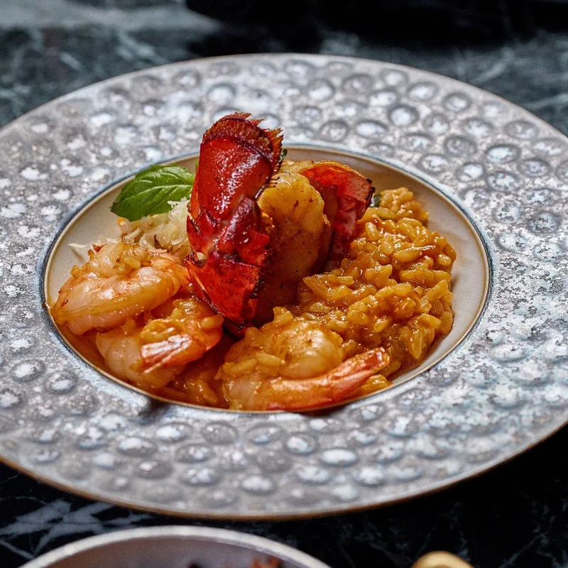 Lobster and shrimp risotto — Lo D'Alex Miami