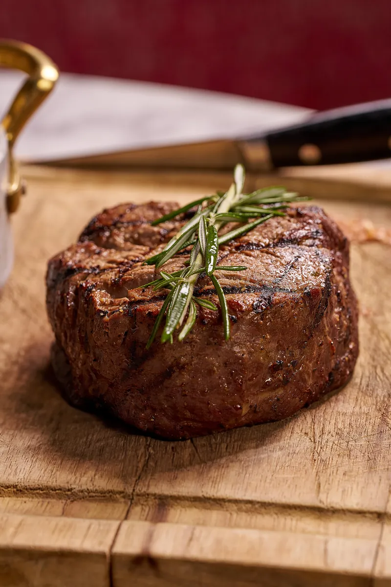 Prime Filet Mignon — tender center-cut beef grilled to perfection at Lo D'Alex Restaurant on Calle 8, Little Havana Miami
